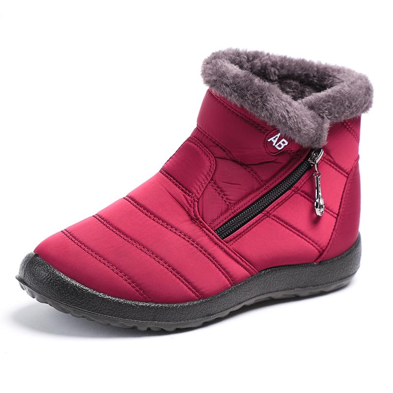 35-43 Plus Size Women Boots Ankle Boots For Women Waterproof Upper Pu Sole Non-Slip Lightweight Keep Warm Winter Snow Boots