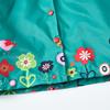 Kinderkleidung Mädchen niedlicher Knopfmantel bedruckte langärmelige Windjacke mit Kapuze