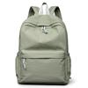 New Backpack Student Schoolbag Simple Solid Color Durable Nylon Backpack Leisure Travel Backpack