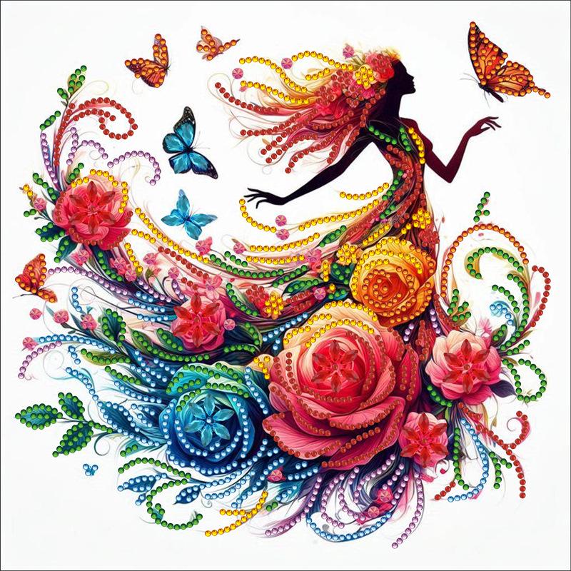 5D Tribal Beauty DIY Diamond Painting Kit – Rhinestone Sticker Decorative Art, Handmade Craft