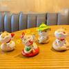 Chinese Style Cartoon Snake Figurines Resin Car Interior Ornament  New Years Decor