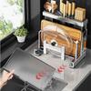 Chopstick Organization Countertop Organizer With Drainer Cutting Board Holder  Home Kitchen