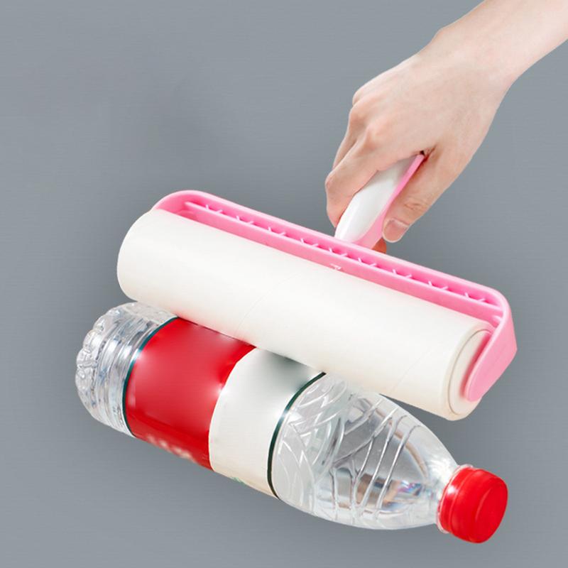 Sticky Roller Pet Hair Lint Roller Ergonomic Handheld Debris Remover With Adhesive Sheets For Clothes Laundry Furniture Bed Car