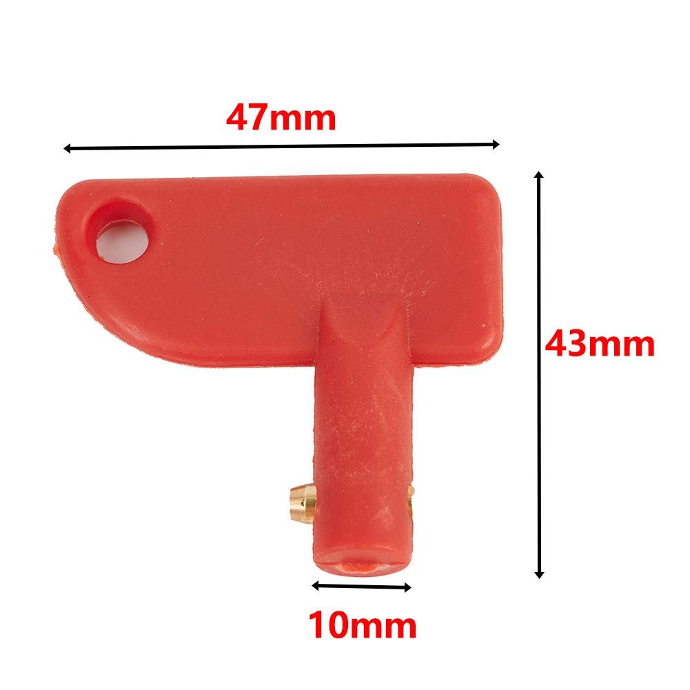 Plastic Keys Cut Off Switch Key ABS Plastic Battery Isolation Key