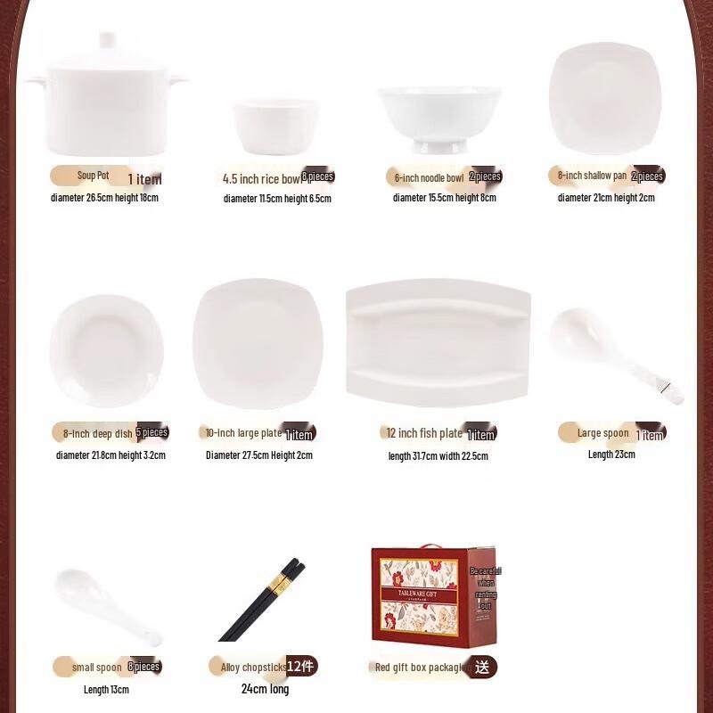 Jingdezhen Ceramic Dinnerware Set