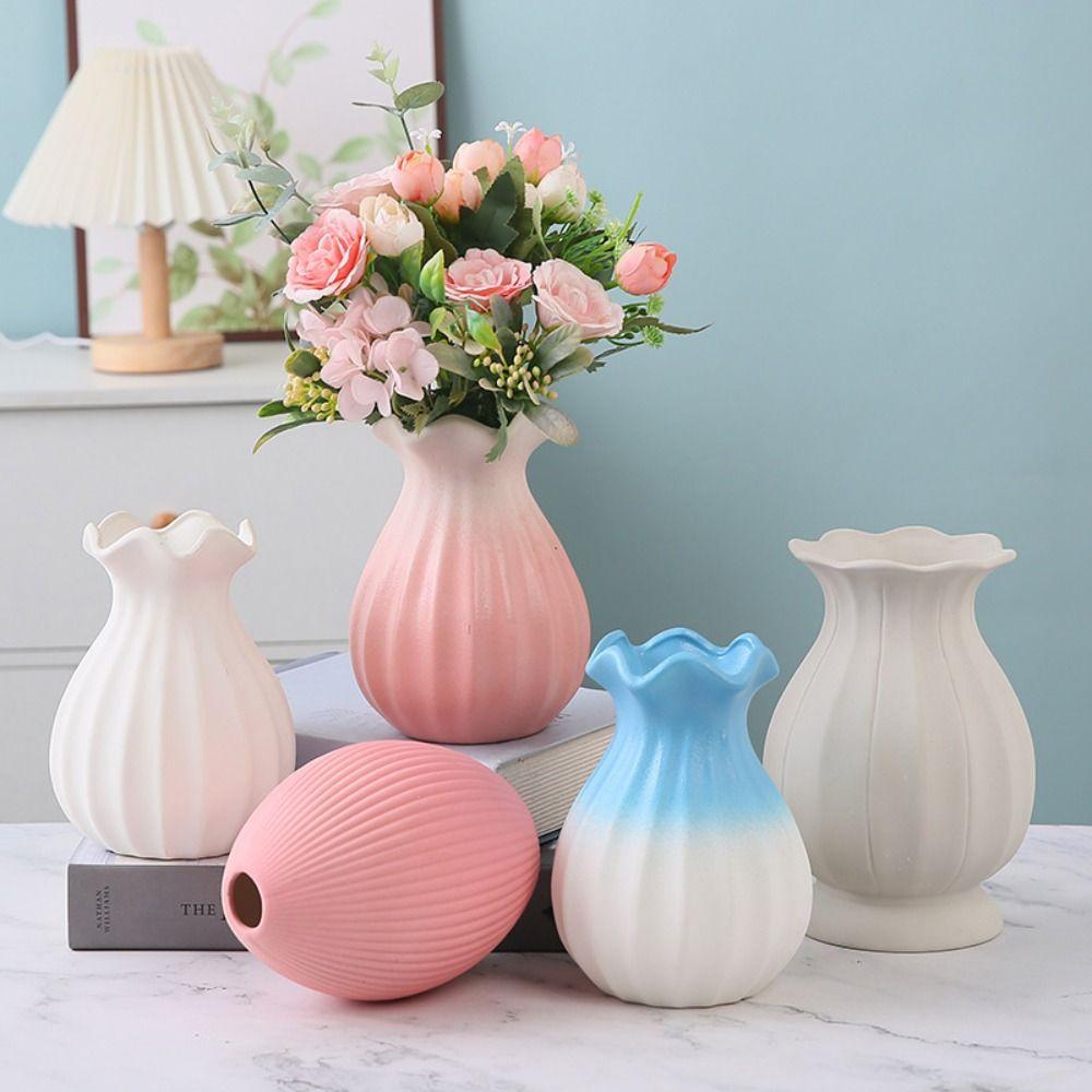 Irregular Shape Vase Desktop Decoration Decorative Flower Pot Elegant Decorative Vase Living Room