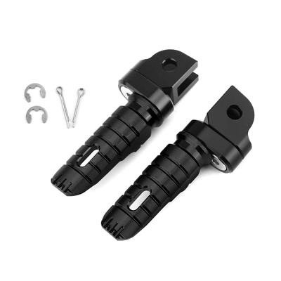 Artudatech Vordere Fußrasten Fußrasten für Honda CB125R CBR250RR CBR1000RR CB600F CB1100/RS/SX Motorrad Schwarz