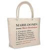 Sac de plage - PLANETEE - Marie-Dominique Définition - Coton - Grande contenance - Imprimé en France