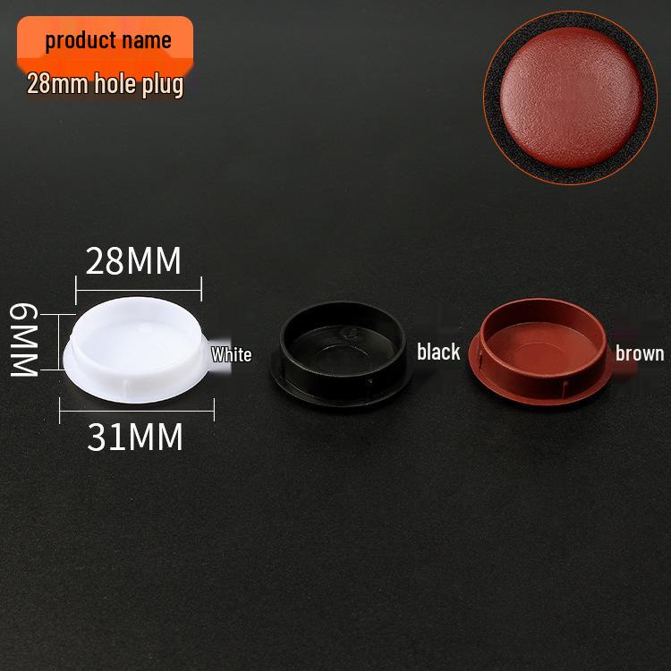 Yingya Furniture Moisture-Proof Plastic Screw Hole & Hinge Plug Cover (5-40mm).