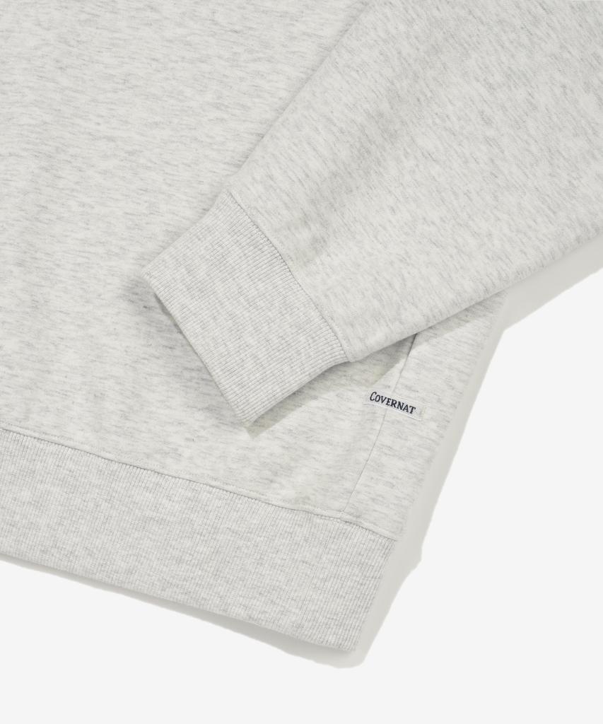 COVERNAT Small C Logo Sweatshirt Heather Gray