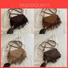 Retro Matte Suede Fringed Saddle Bag For Casual Daily Wear