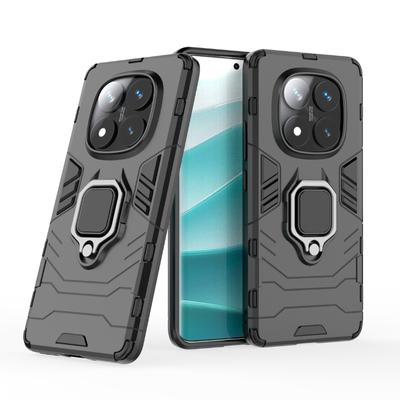 For Xiaomi Redmi Note 14 Pro Back Cover Phone Case Shockproof Armor Anti-Fall Metal Ring Holder Magnetic Protect Funda Coque