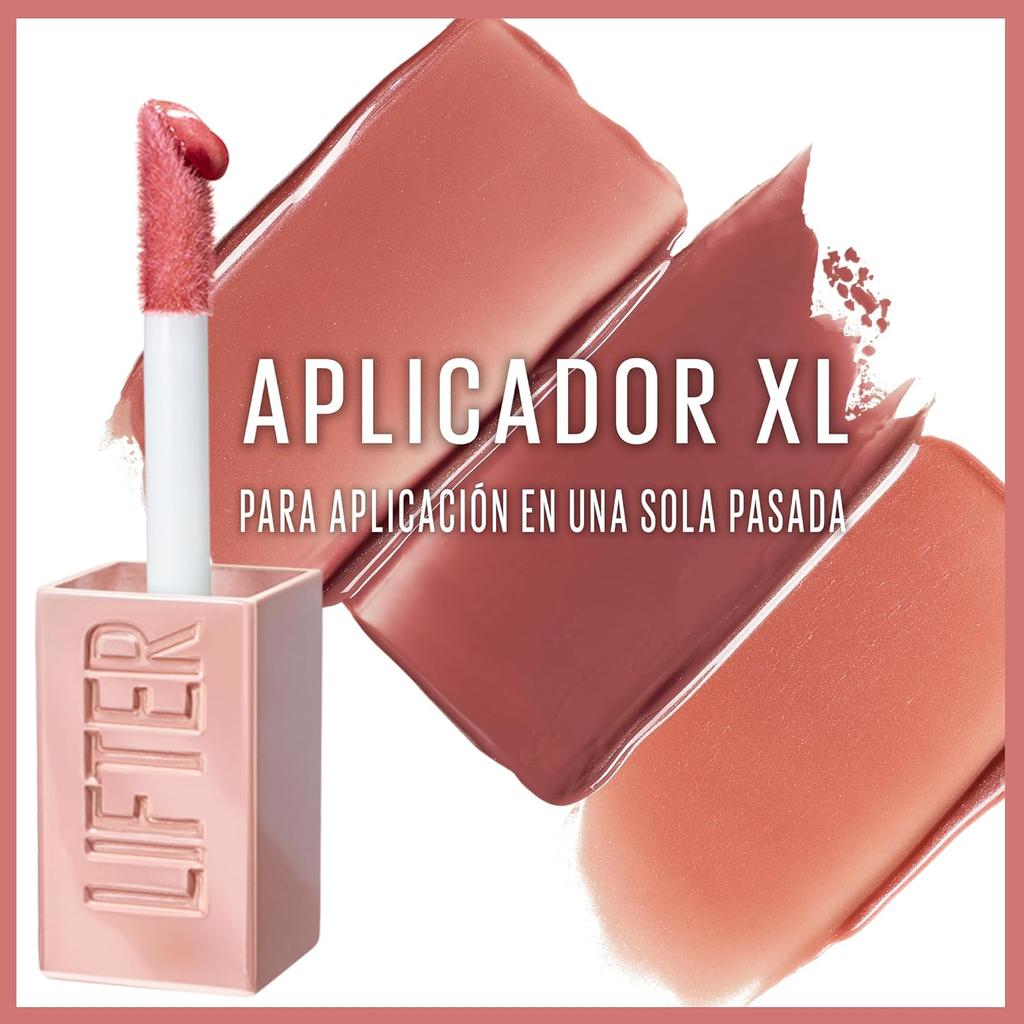 Maybelline New York Lifter Gloss Silk Hydrating Lip Gloss 5.4ml High Shine Non Sticky With XL Wand Moisturizing Color For Smooth Plump Lips