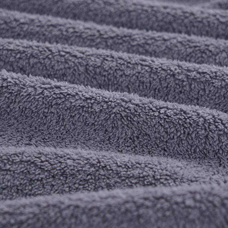 3-Piece Set: Soft, Absorbent Coral Fleece Towels - 2 Hand Towels + 1 Bath Towel, Easy to Wash and Dry