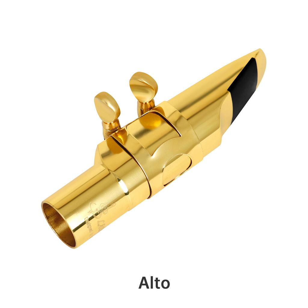 5C Saxophone Mouthpiece Brass for Alto/Tenor/Soprano - Professional & Beginner Metal Mouthpiece with Cap & Ligature