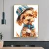 5d DIY Diamond Painting Cross Stitch Cute Pet Puppy Diamond Embroidery Mosaic Full Round Drill Home Decor Arts