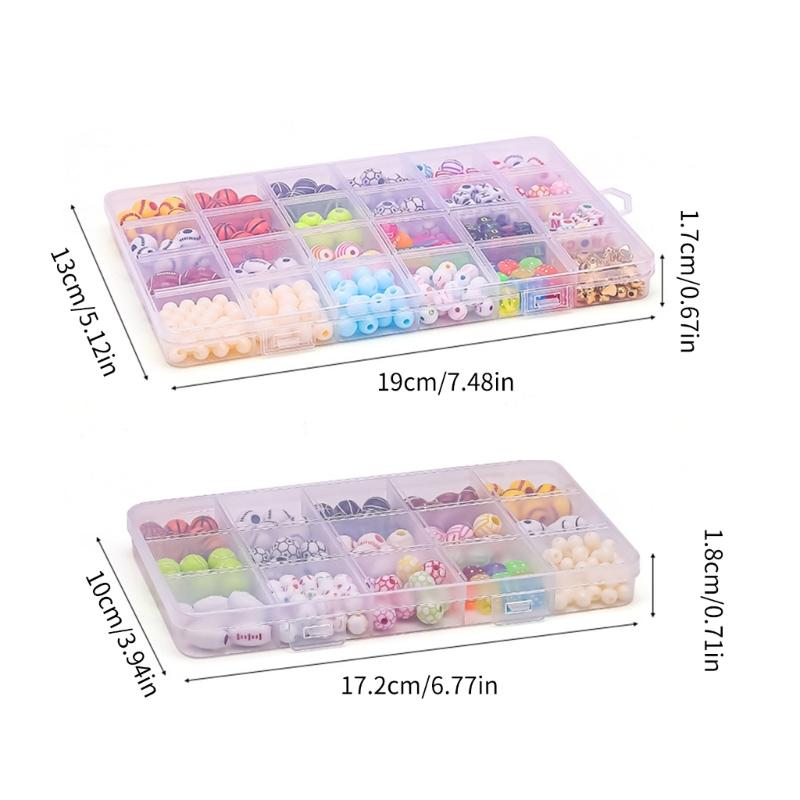 Acrylic Beads Kit for Friendship Bracelet Making Handmade Jewelry Crafting Accessories Craft Supplies for Children