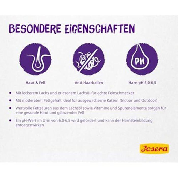 Croquettes pour chat - JOSERA - Culinesse - Saumon - Huile de saumon - Super Premium 400g