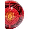 adidas Manchester United Size 1 Soccer Ball Synthetic Leather Machine Stitched Soccer Ball Unisex Red Black IA0923