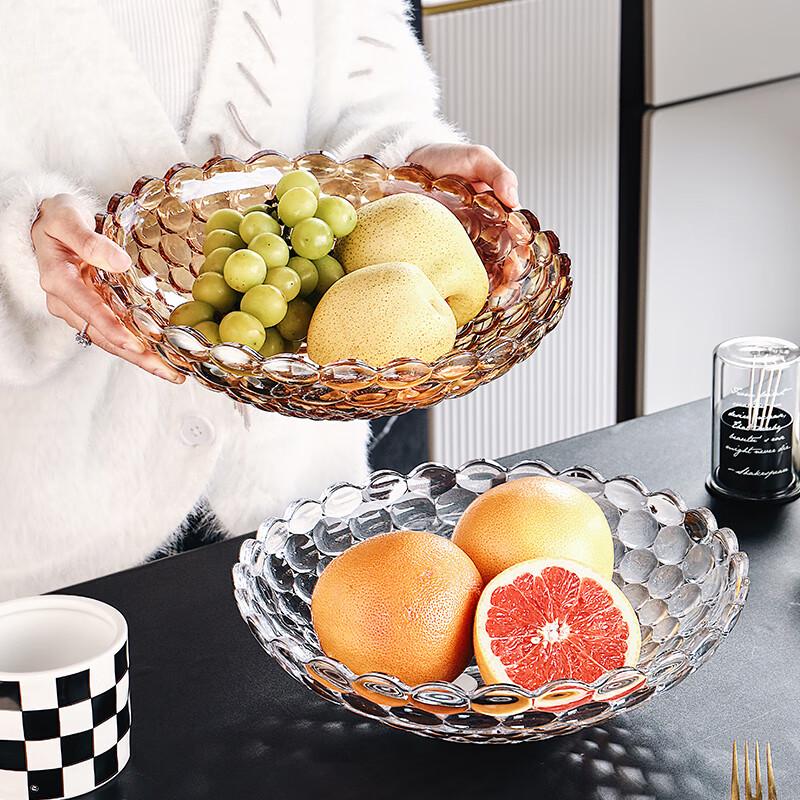 Glanas Glass Fruit & Snack Plate