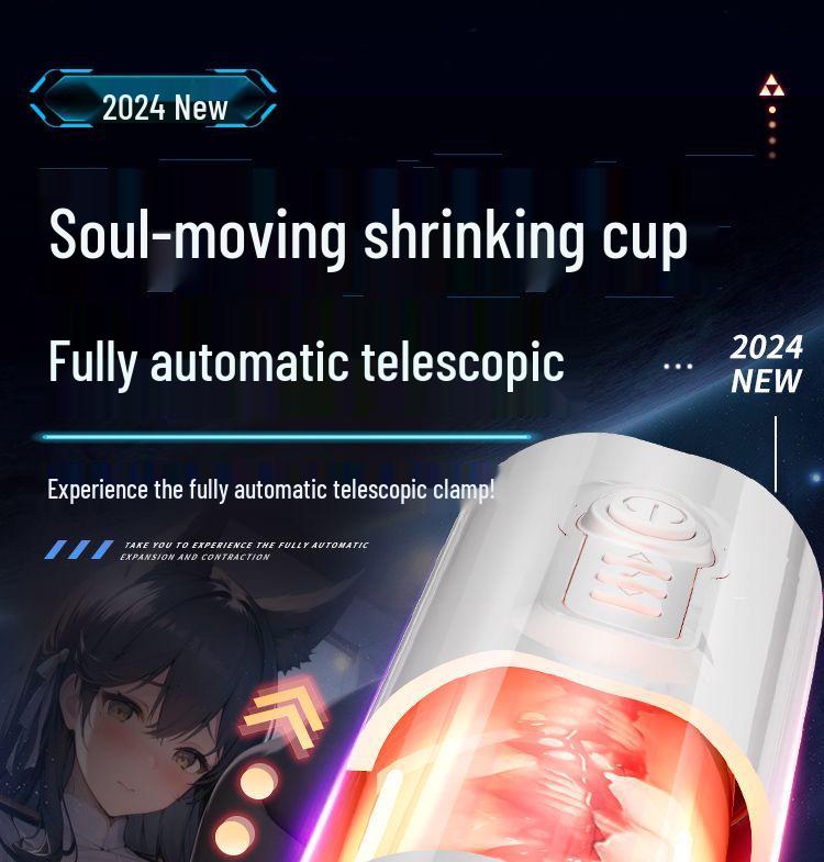 Automatischer Vibrations-Einziehbarer Männer-Masturbator mit aufblasbarem Puppenaufsatz