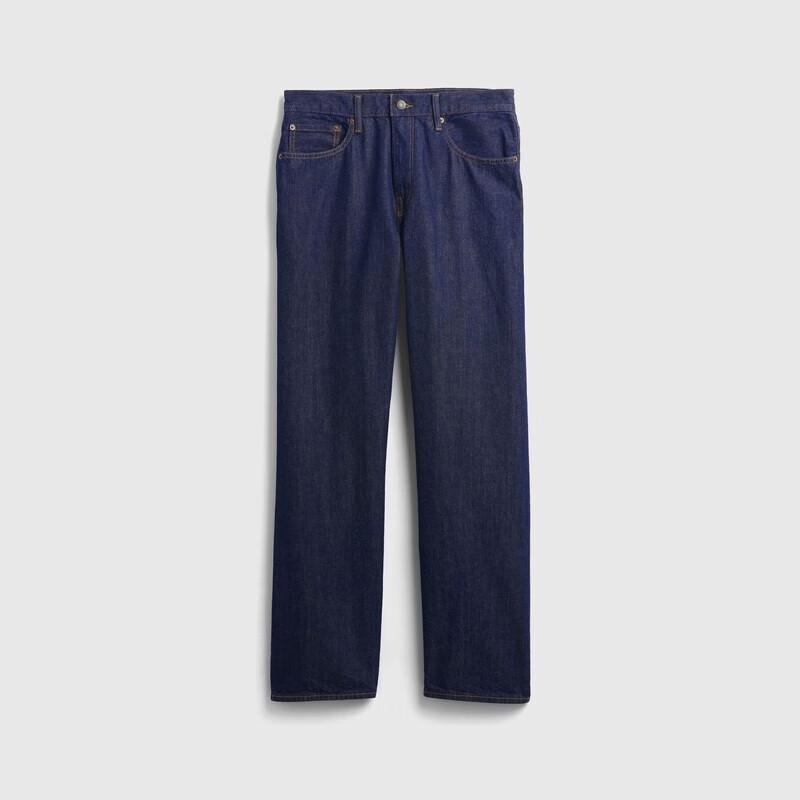 GAP Men's 833682 Washed Loose Straight-Leg Denim Jeans