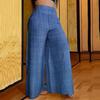 Women Casual Pants Wide Elastic High Waist Oversized Wide Leg Long Trousers Solid Color Lounge Workout Pants