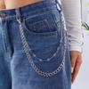 Delicate Accent Design Metal Keychain Lightweight Bag Charm Decorative Gift for Bags and Jeans