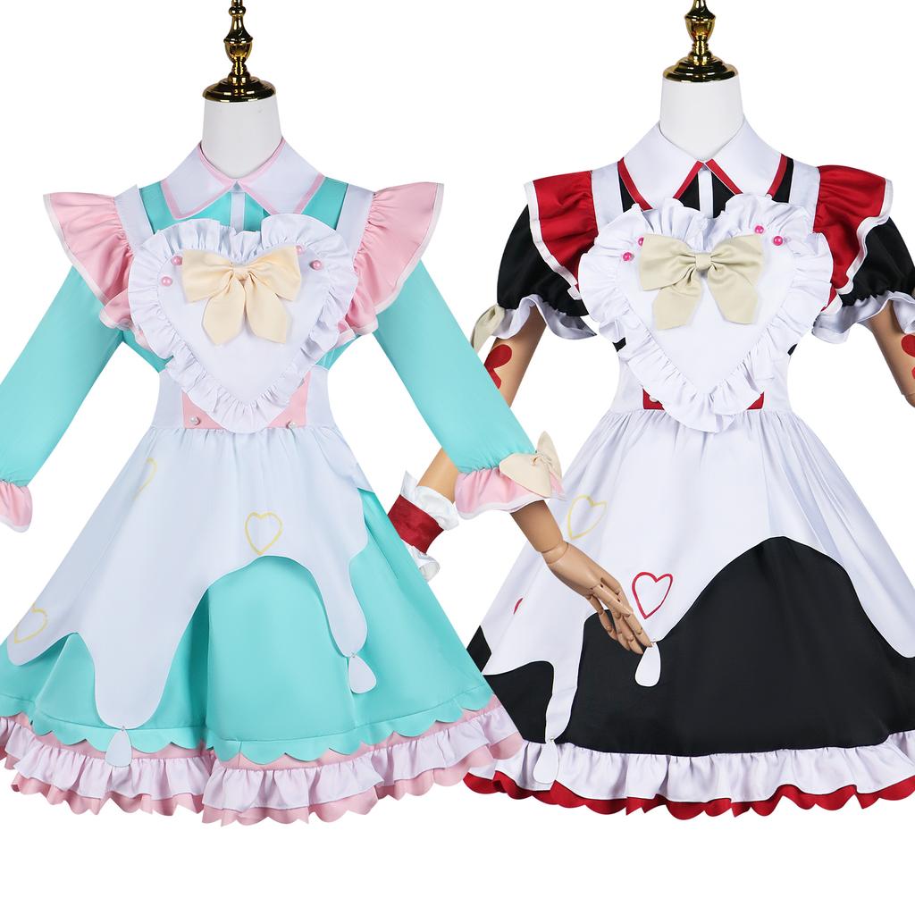 Beishui trade live streaming host girl relies heavily on anime cosplay Tangtang Chaotian sauce maid outfit cos suit full set