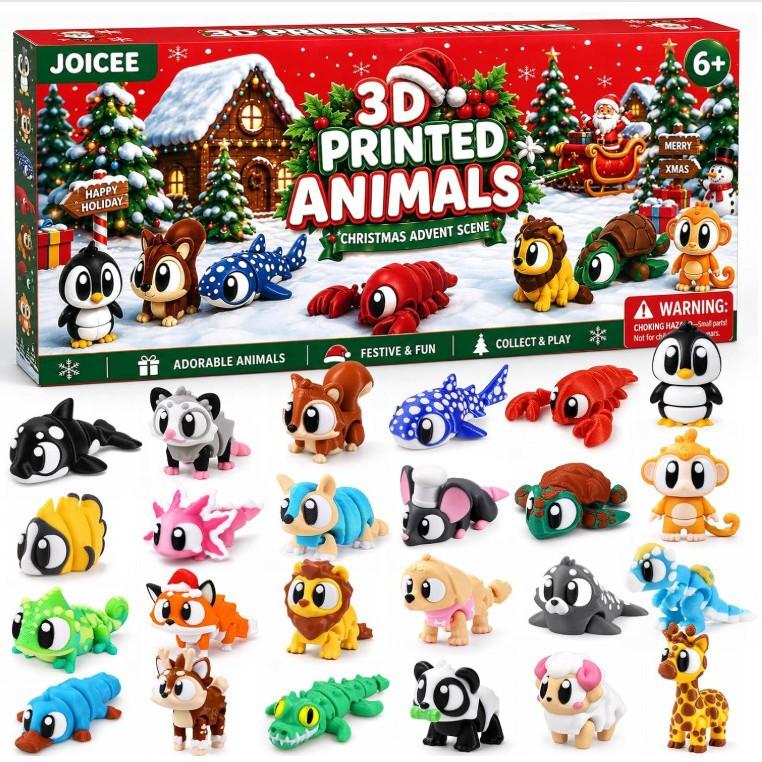 2026 Christmas Advent Calendar, 24 Day Holiday Countdown Calendar for Kids and Adults, Decor for Home Office Desk