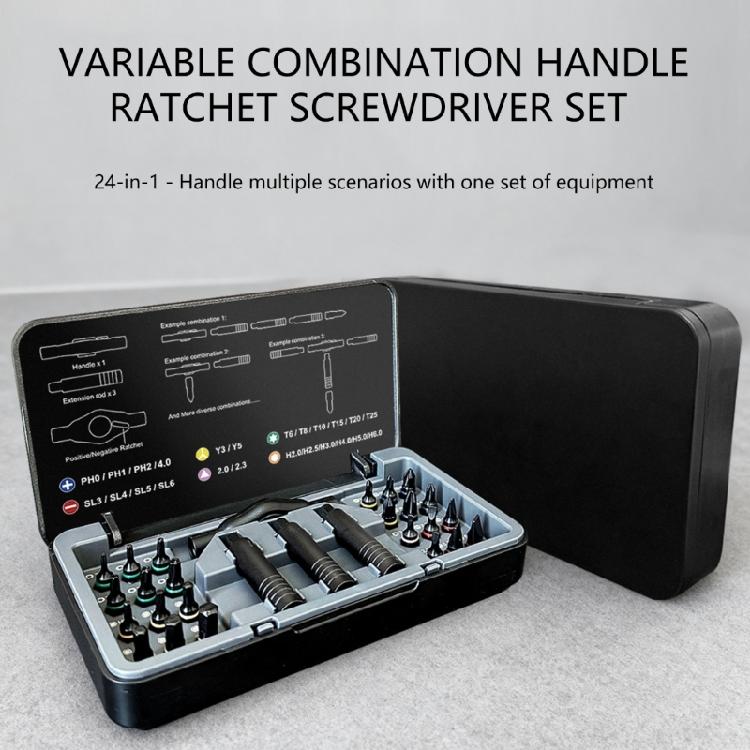 Ratcheting Screwdriver With Interchangeable Magnetic Bit And Nonslip Grip For Electronics Maintenance
