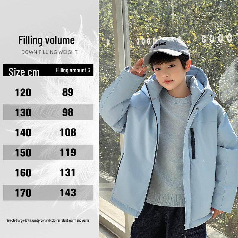 

Детская зимняя куртка-пуховик Premium Black Gold 2024 года – 90% пуха белой утки, водостойкая и прочная 140cm