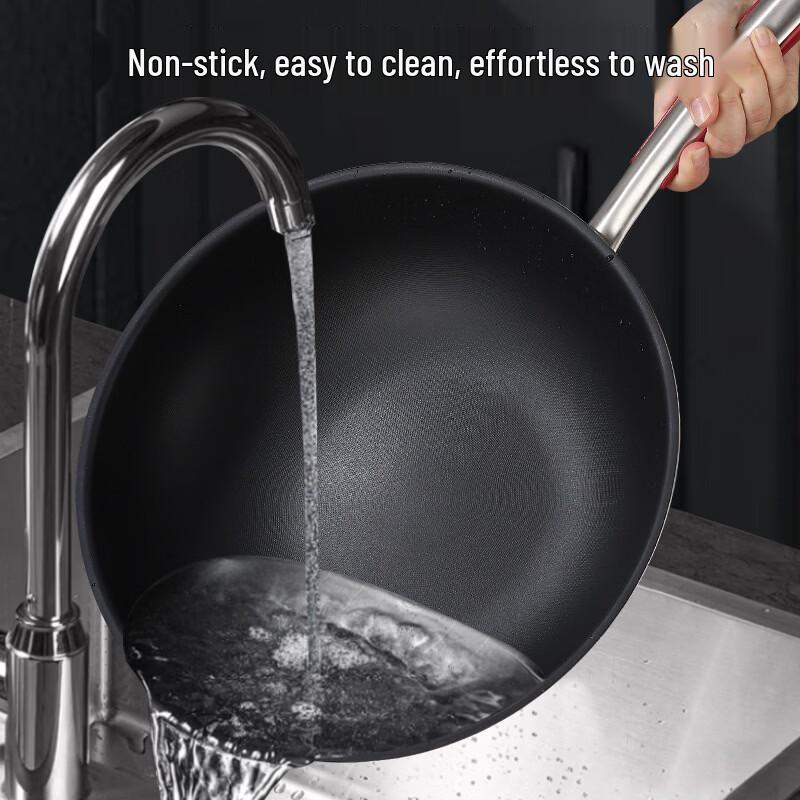 CMAOS 34cm Titanium Non-Stick Wok