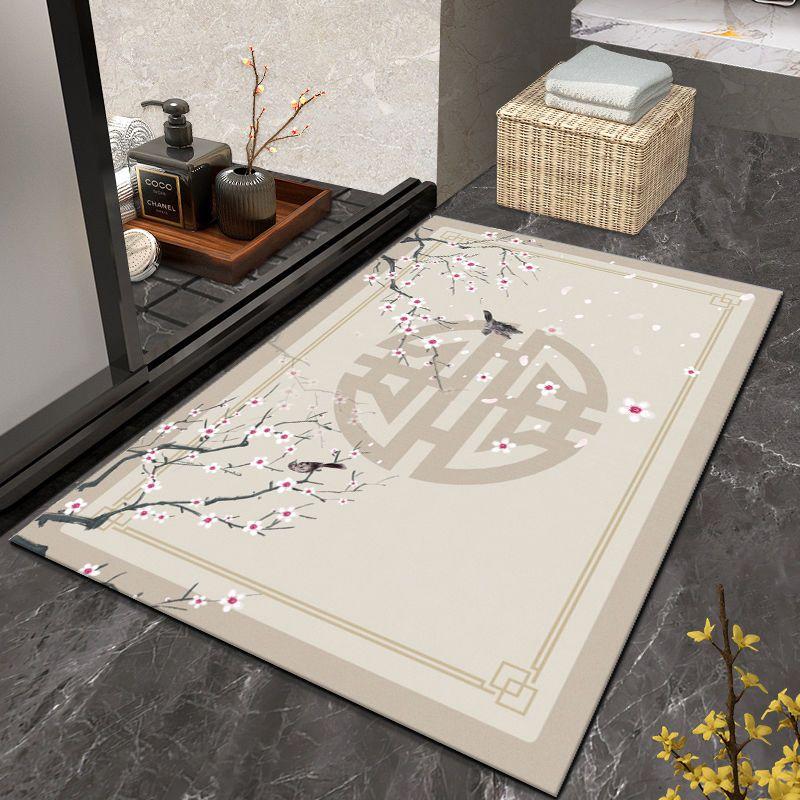 Chinese toilet, bathroom, diatom mud door non-slip foot pad, quick-drying and dirt-resistant soft pad
