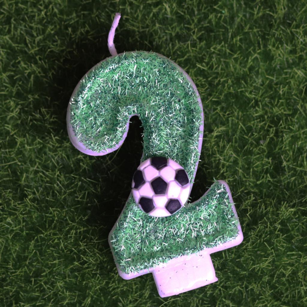 Creative Football Digital Birthday Candles