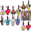 Kpop Boys Bangtan Bts Bt21 Tata Chimmy Cooky Rj Koya Mang Shooky Tag Luggage