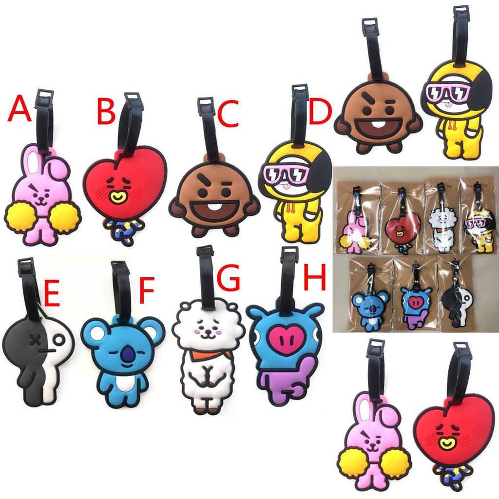 Kpop Boys Bangtan Bts Bt21 Tata Chimmy Cooky Rj Koya Mang Shooky Tag Luggage