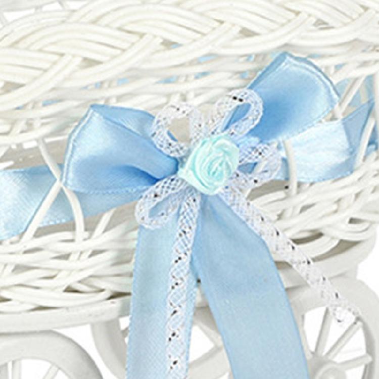 Flätad Plastvagn För Godis Handgjord Godisförvaringskorg Dekorativ Vagn Hemorganisation Dekoration