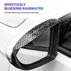 2Pcs Car Rearview Mirror Rain Eyebrow Carbon Fiber For Mercedes Benz B/C/E/S Clase A C200L GLC GLK W166 W163 W221 Car Accesorios