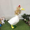 Cute Goose Figurine Resin Desktop Ornament Micro Landscape Animal Statue  Rockery