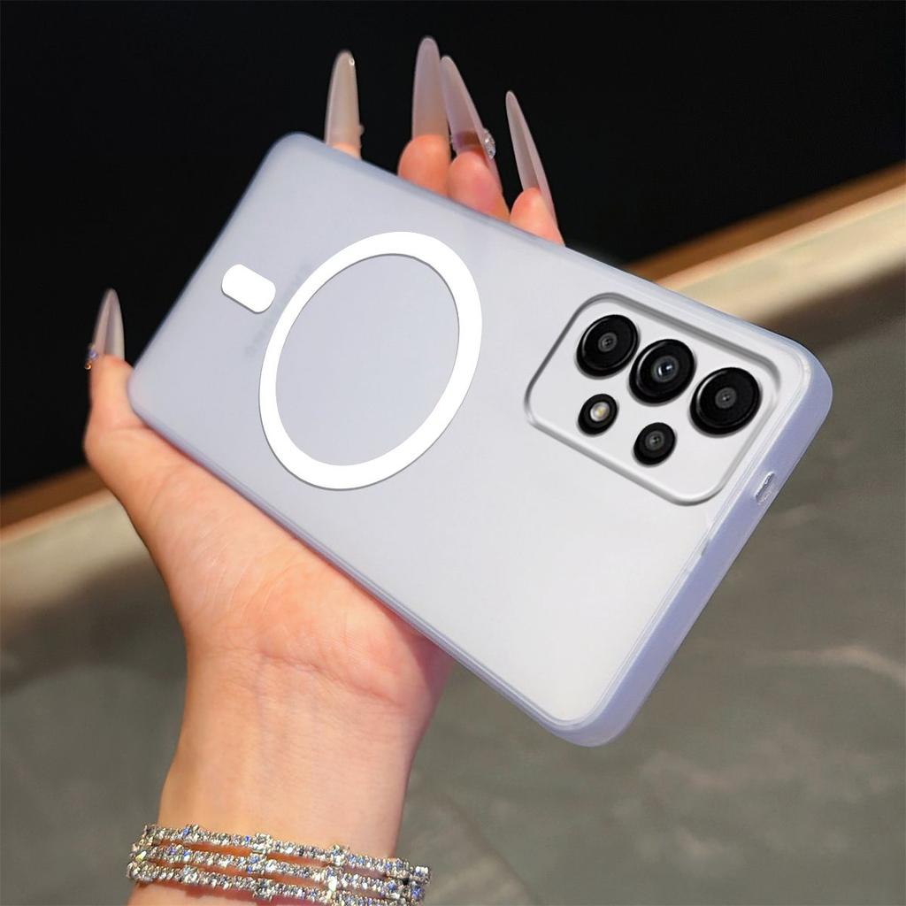 Frosted Semi Clear Magnetic Phone Case for Samsung Galaxy A53 5G,A32 4G,A32,A13 Soft TPU Shockproof Cover