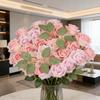 25 Pcs Artificial Rose Flower with Long Stem Real Touch Faux Silk Rose Bouquet for Wedding Party Table Centerpieces Festival Decoration