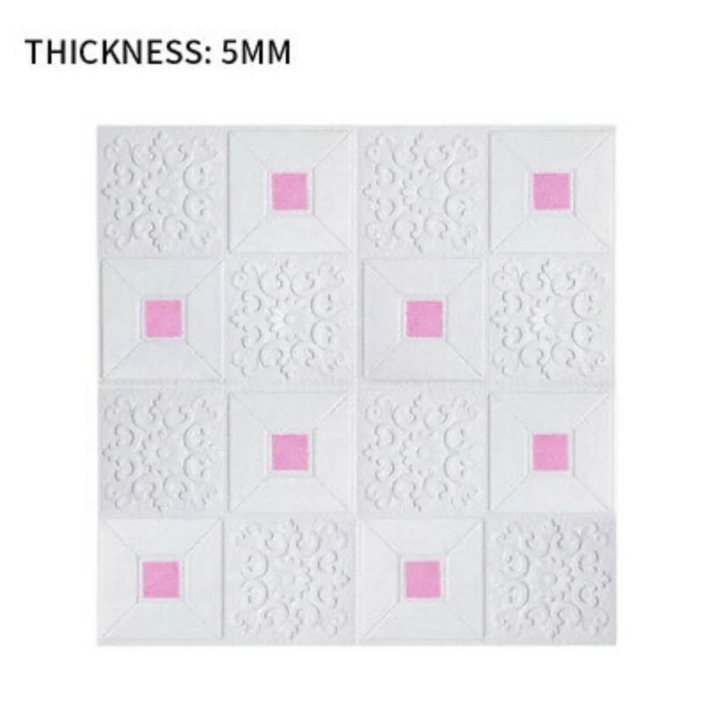 3D Wall Sticker Home Sound Insulated Waterproof 10 Pcs/Set 35*35cm Moist-proof PE Foam Self-adhesive High Quality
