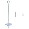 Ground Anchors 10 pcs Silver Ø10 x 40 cm Galvanized Metal