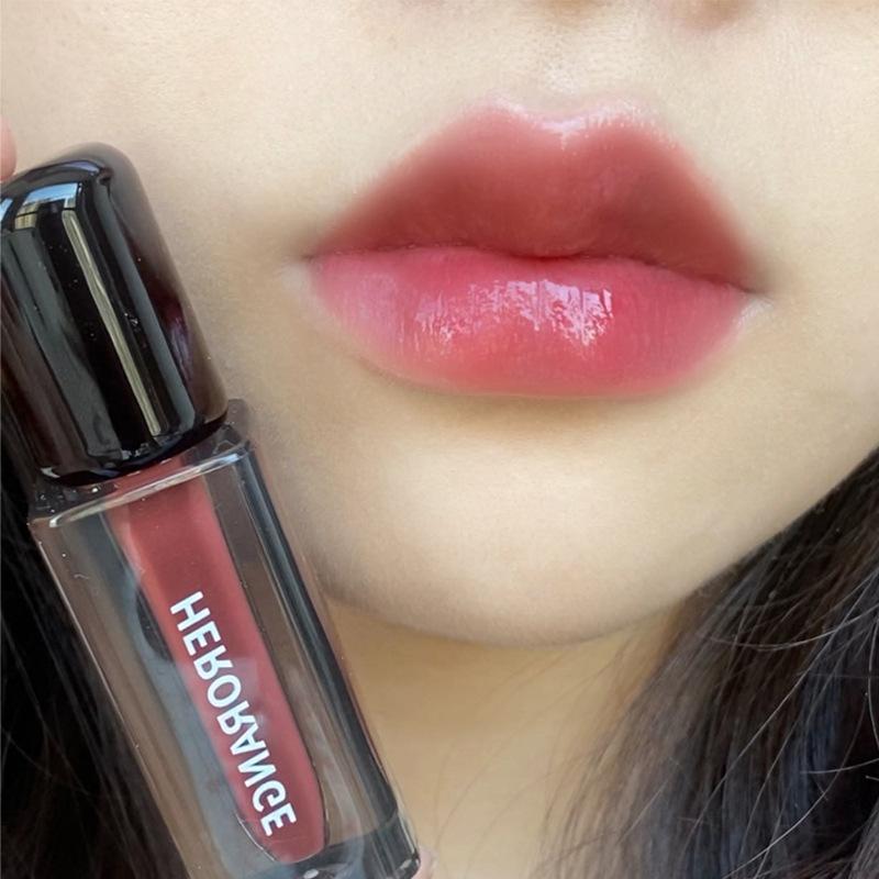 

HER ORANGE ~ Mo Lu Light Прозрачная зеркальная глазурь для губ не легко превращается в пленку Веганская белая помада Блеск для губ Женский 01