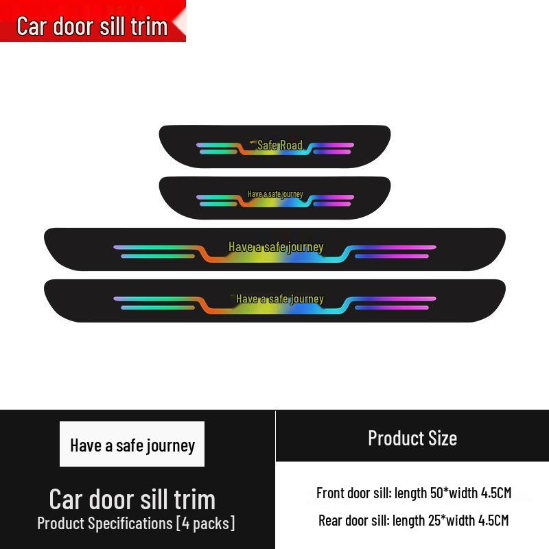 Car Door Pedal Protector: Anti-Stepping & Anti-Collision Threshold Strip Sticker.