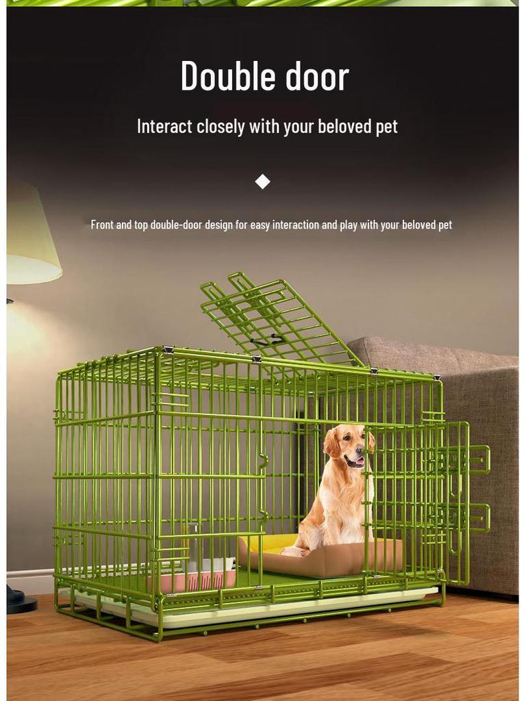 Bold Nano Indoor Pet Cage: Compact Iron Cage for Small Dogs, Transportable and Spacious Bed for Large Dogs