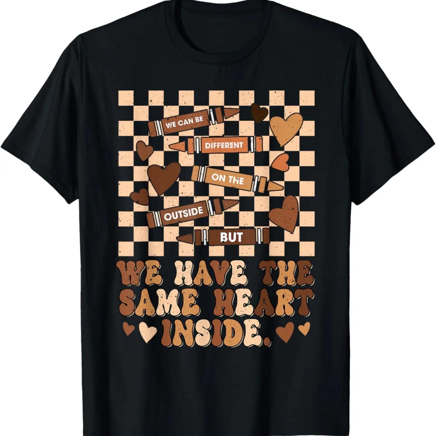 Same Heart Black History Month African American Groovy T-Shirt S