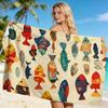 Asciugamano Pesci Colorati Unisex Leggero Assorbente per Piscina Spiaggia Surf Subacquea Yoga Campeggio Essenziale Estivo Regalo