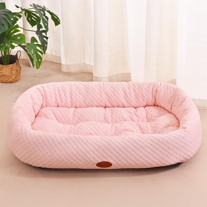 

For Cooling Pet Mat With Ice Beads For All Seasons - Portable Dog Cat Bed Pad 45x50cm рожевий